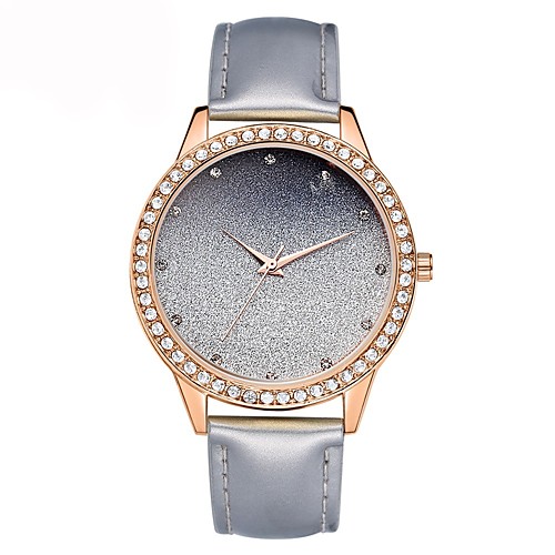 

Women's Wrist Watch Pave Watch Analog Quartz Ladies Chronograph / One Year / Stainless Steel / Leather