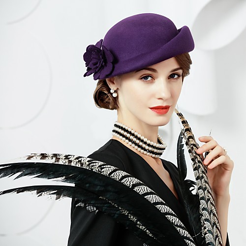 

Wool Kentucky Derby Hat / Hats with 1 Wedding / Party / Evening / Tea Party Headpiece