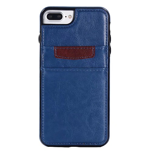 

Phone Case For Apple Back Cover iPhone X iPhone 8 Plus iPhone 8 iPhone 7 Plus iPhone 7 iPhone 6s Plus iPhone 6s iPhone 6 Plus iPhone 6 iPhone SE / 5s Card Holder Shockproof Solid Color Soft PU Leather