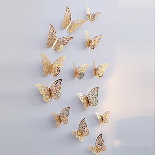 

Animals Wall Stickers Animal Wall Stickers Decorative Wall Stickers, Paper Home Decoration Wall Decal Wall / Fridge Decoration 12pcs