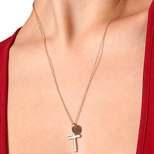 

Women's Pendant Necklace Vintage Copper Alloy Gold Silver Necklace Jewelry For Daily Festival
