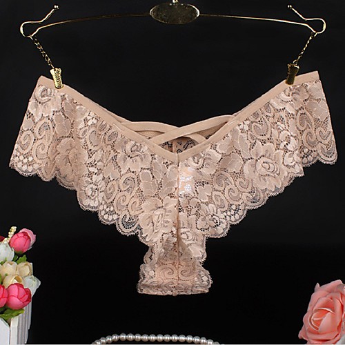 

Women's Lace Lace G-strings & Thongs Panties Low Waist Super Sexy Blue M