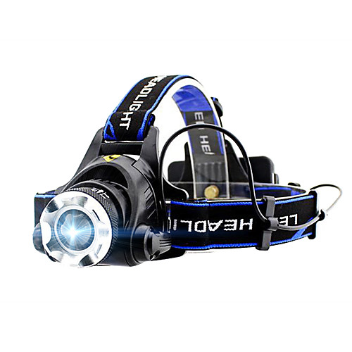 

GELE044AB Headlamps XM-L2 T6 Emitters 4 Mode with Batteries Zoomable Professional Camping / Hiking / Caving Everyday Use Cycling / Bike Black / Aluminum Alloy