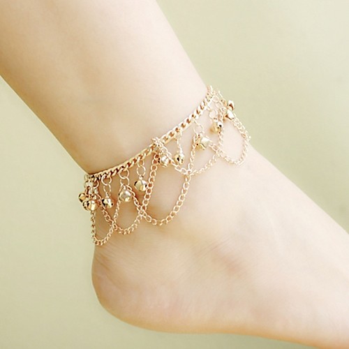 

Anklet Simple Elegant Women's Body Jewelry For Casual Alloy Gold