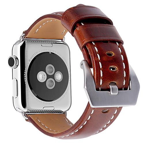 

Smart Watch Band for Apple iWatch 1 pcs Leather Loop Genuine Leather Replacement Wrist Strap for Apple Watch Series SE / 6/5/4/3/2/1 38mm 40mm 42mm 44mm