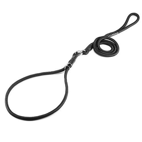 

Cat Dog Leash Slip Lead Adjustable / Retractable Solid Colored Nylon Black Red Blue