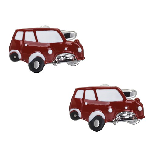 

Cufflinks Car Simple Casual Brooch Jewelry Black Red For Party Formal