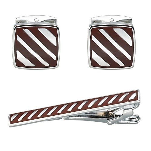 

Cufflinks Tie Clips Casual Basic Brooch Jewelry Red For Daily Formal