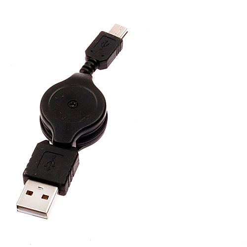 

Retractable USB2.0 Male to Mini USB2.0 Male Cable