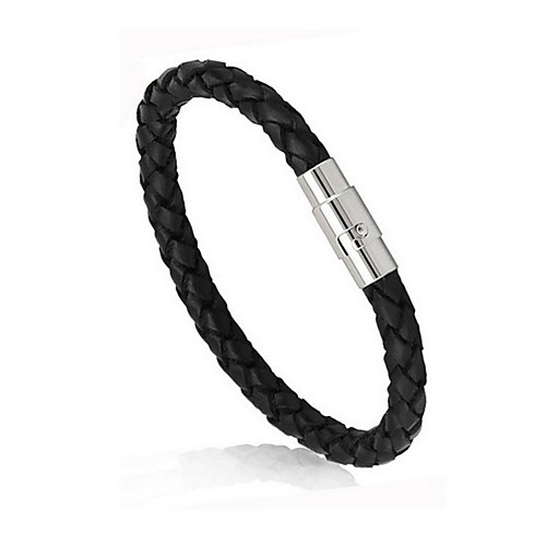 

Women's Men's Bracelet Bangles Magnetic Simple Fashion Hard Leather Bracelet Jewelry Yellow / Red / Blue For Gift Daily