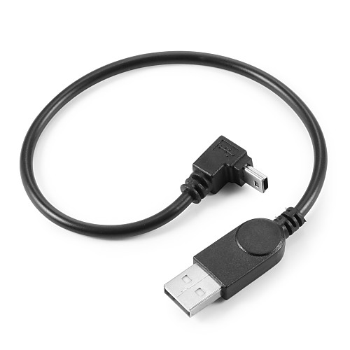 

0,25 м 0.82ft мини USB B 5pin мужчины до углом 90 градусов к USB 2.0 мужского кабеля для передачи данных