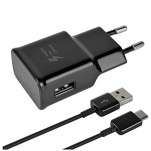 

Домашнее зарядное устройство / портативное зарядное устройство USB-кабель типа c быстрое зарядное устройство eu plug qc 3.0 / быстрая зарядка 1 порт USB для мобильного телефона Samsung Galaxy S8 S9 S1