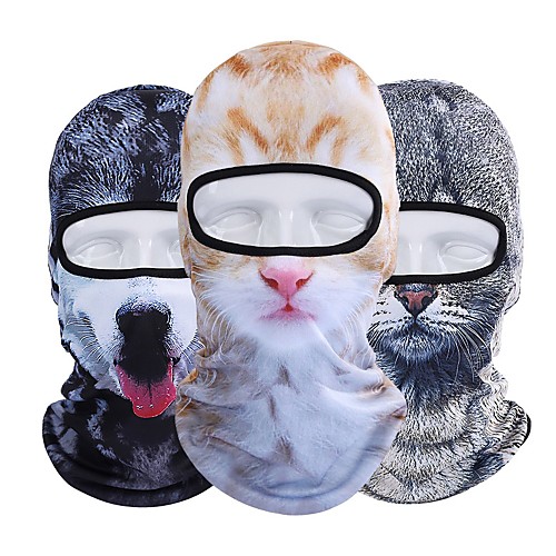 

Nuckily Balaclava Animal Windproof Sunscreen Breathability Soft Comfortable Bike / Cycling Dark Grey Cream OrangeWhite Winter for Men's Women's Adults' Camping / Hiking Outdoor Exercise Back Country