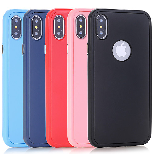 

Phone Case For Apple Back Cover iPhone X iPhone 8 Plus iPhone 8 iPhone 7 Plus iPhone 7 iPhone 6s Plus iPhone 6s iPhone 6 Plus iPhone 6 Shockproof Solid Color Hard PC