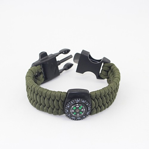 

Paracord Bracelet Fire Starter Outdoor Nylon Fiber Camping / Hiking Outdoor Exercise Camping / Hiking / Caving Black Army Green 1 pcs