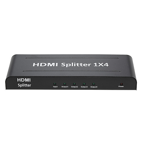 

HDMI V1.4 1X4 HDMI Splitter(1 in 4 out)Support 3D 1080P