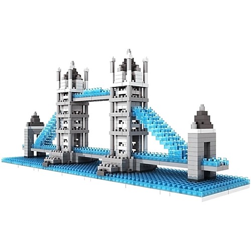 

Building Blocks Educational Toy LOZ Blocks Construction Set Toys 570 pcs Architecture Famous buildings London Bridge compatible Legoing Non Toxic DIY Classic Boys' Girls' Toy Gift / Kid's