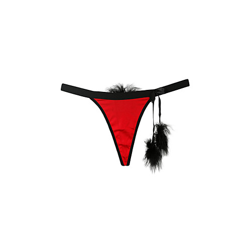 

Women's Color Block G-strings & Thongs Panties Stretchy White One-Size