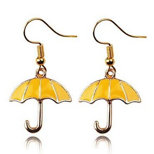

Women's Drop Earrings Umbrella Ladies Simple Earrings Jewelry Gold For Daily Going out 2pcs