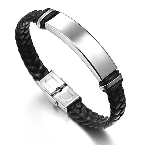 

Men's Link Bracelet Button Asian Vintage Hemp Rope Bracelet Jewelry Silver For Daily Formal / Stainless Steel