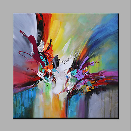 

Oil Painting Hand Painted Abstract Modern Rolled Canvas Rolled Without Frame
