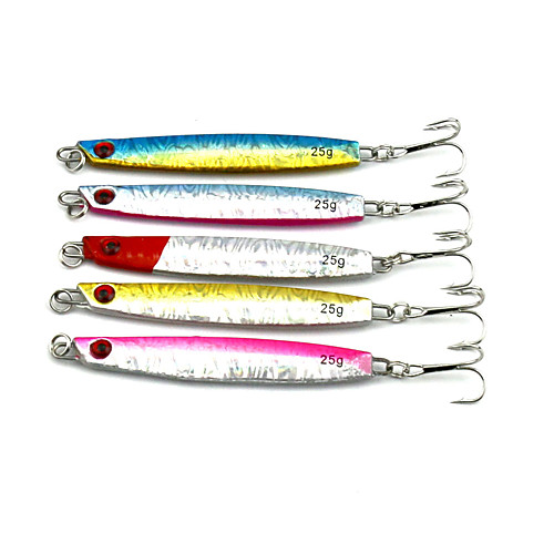 

5 pcs Fishing Lures Pencil Sinking Bass Trout Pike Sea Fishing Fly Fishing Bait Casting