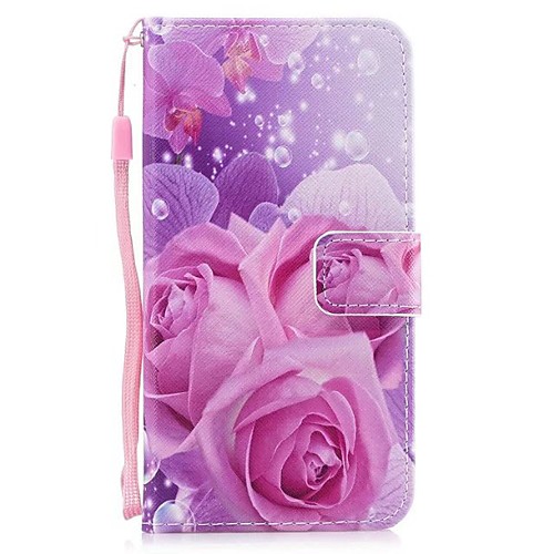 

Кейс для Назначение SSamsung Galaxy J5 (2017) / J3 (2017) Кошелек / Бумажник для карт / со стендом Чехол Цветы Твердый Кожа PU для J5 (2017) / J3 (2017)