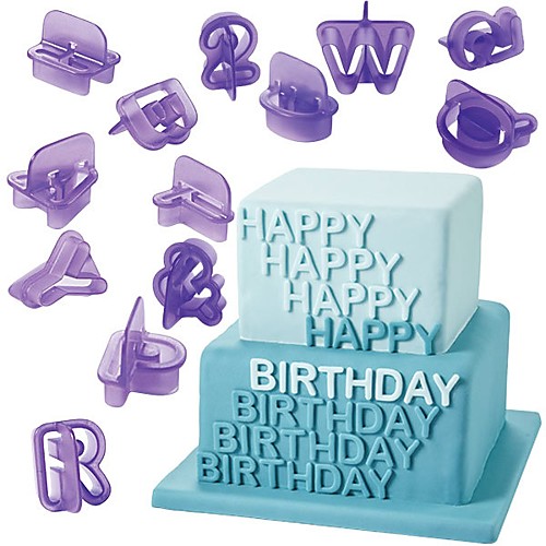 

40pcs Alphabet Letter Number Fondant Cake Mold Cookie Cutters