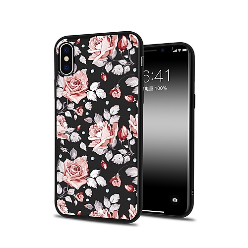 

Phone Case For Apple Back Cover iPhone XR iPhone XS iPhone XS Max iPhone X iPhone 8 Plus iPhone 8 iPhone 7 Plus iPhone 7 iPhone 6s Plus iPhone 6s Pattern Flower / Floral Soft TPU