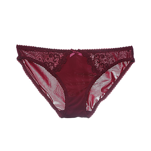 

Women's Jacquard / Solid Colored Ultra Sexy Panty / Shaping Panty Stretchy Low Waist Cotton Wine S / Going out