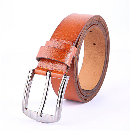 

Men's Waist Belt Leather Belt Solid Colored