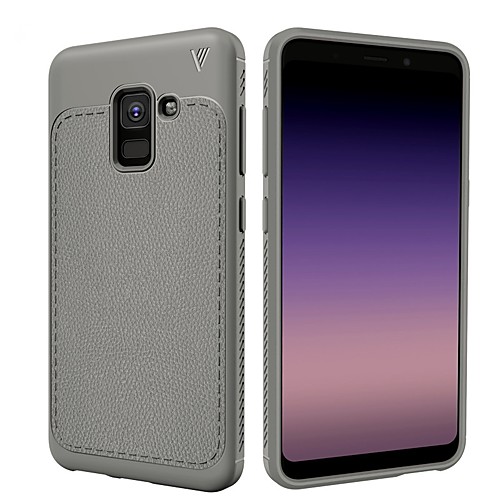 

Phone Case For Samsung Galaxy Back Cover A8 2018 A8 2018 Shockproof Frosted Solid Colored Soft TPU