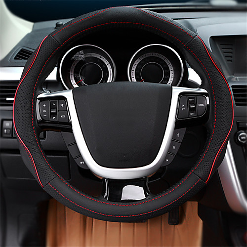 

Steering Wheel Covers Genuine Leather 38cm Blue / Red / Beige For Ford Focus / Escort / Mondeo All years