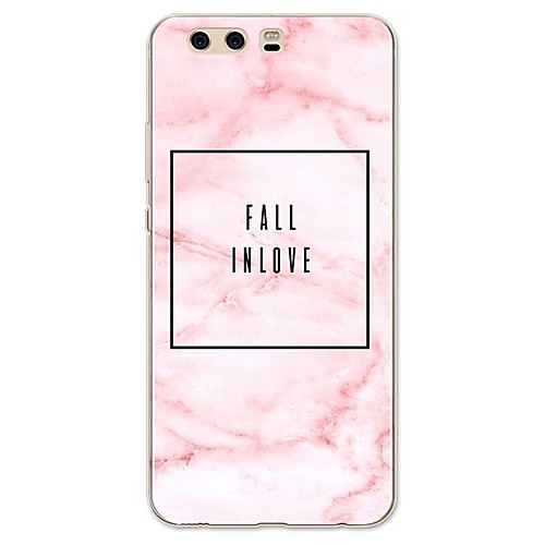 

Phone Case For Huawei P9 Huawei P9 Lite Huawei P8 Back Cover P10 Plus P10 Lite P10 Huawei P9 Plus Huawei P9 Lite Huawei P9 Huawei P8 Lite Huawei P8 Huawei P7 Honor 9 Pattern Word / Phrase Marble Soft