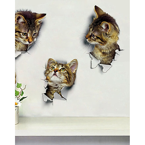 

Animals Leisure 3D Wall Stickers Plane Wall Stickers Decorative Wall Stickers Toilet Stickers,Paper Home Decoration Wall Decal Wall Toilet