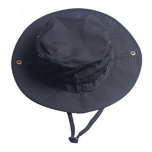 

Men's Women's Sun Hat Fishing Hat Hiking Hat Boonie hat Summer Outdoor Windproof UV Resistant Camo Cotton Black Camouflage Green for Hunting Fishing Climbing