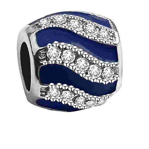 

DIY Jewelry 1 pcs Beads Imitation Diamond Alloy Red Royal Blue Tube Shape Bead 0.2 cm DIY Necklace Bracelet