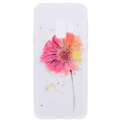 

Case For Samsung Galaxy S9 / S9 Plus / S8 Plus Transparent / Pattern Back Cover Flower Soft TPU