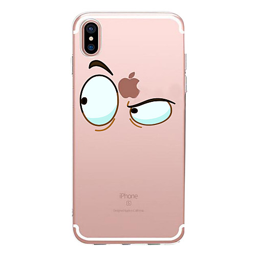 

Case For Apple iPhone X / iPhone 8 Plus / iPhone 8 Transparent / Pattern Back Cover Cartoon Soft TPU