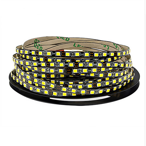 

5M LED Light Strips Flexible Tiktok Lights 600 LED Super Bright Strip Superior Quality DC12V 2835 SMD 10mm 120LEDs Meters 5mm Width Black Double Sided PCB Flexible Decorative Soft Belt