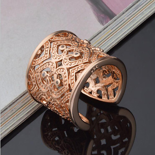 

Band Ring Silver Gold Sterling Silver Rhinestone Heart Love Ladies Luxury Unique Design 1pc One Size / Women's / Statement Ring / Open Cuff Ring