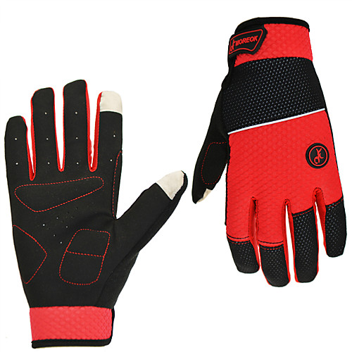 

Winter Bike Gloves / Cycling Gloves Mountain Bike Gloves Mountain Bike MTB Road Bike Cycling Thermal / Warm Touch Screen Windproof Breathable Full Finger Gloves Touch Screen Gloves Sports Gloves