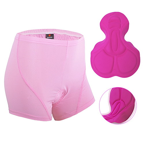 

Nuckily Women's Cycling Under Shorts Winter Spandex Bike Underwear Shorts Boyshorts Padded Shorts / Chamois Breathable Quick Dry Anatomic Design Sports Solid Colored Pink Clothing Apparel Bike Wear
