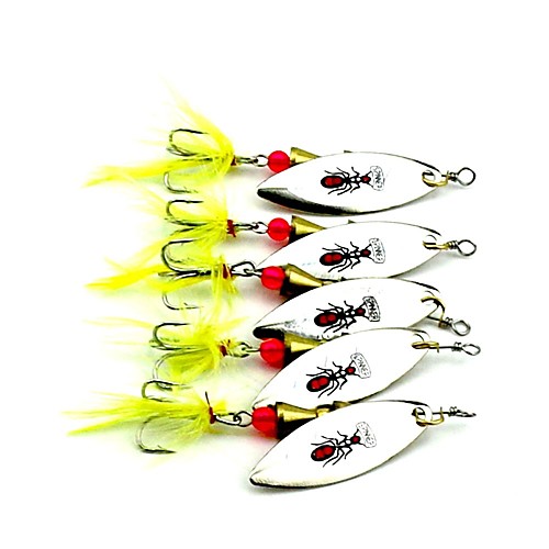 

5 pcs Spoons Fishing Lures Hard Bait Floating Bass Trout Pike Fly Fishing Bait Casting Spinning Metal / Jigging Fishing / Lure Fishing / General Fishing