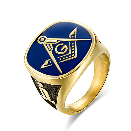 

Band Ring High School Rings Gold Class Titanium Steel Titanium Steel Fashion Military Army 8 9 10 11 12 / Men's