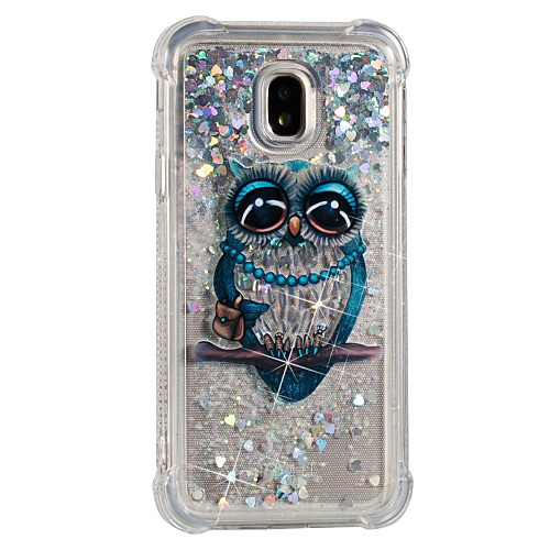 

Phone Case For Samsung Galaxy Back Cover J7 J7 (2016) J5 J5 (2016) J3 J3 (2016) J2 Prime J1 (2016) Grand Prime Shockproof Flowing Liquid Pattern Owl Soft TPU