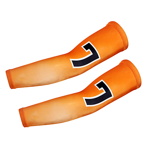 

Jaggad Sport Socks / Athletic Socks Sleeves Armwarmers Lightweight Sunscreen UV Resistant Breathable Comfort Bike / Cycling Golden yellow Polyester Spandex for Men's Women's Adults' Road Bike