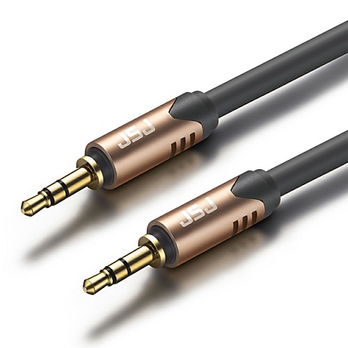 

JSJ 3.5mm Connect Cable, 3.5mm to 3.5mm Connect Cable Male - Male Gold-plated copper 0.5m(1.5Ft)