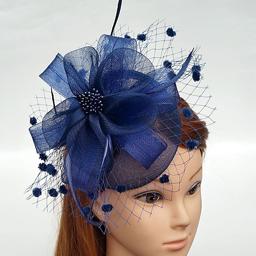 

Feather / Net Fascinators / Flowers / Hats with Feathers / Fur / Floral 1pc Wedding / Special Occasion / Horse Race Headpiece