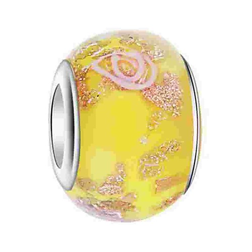 

DIY Jewelry 1 pcs Beads Coloured Glaze Alloy Yellow Blue Light Pink Round Bead 0.5 cm DIY Necklace Bracelet